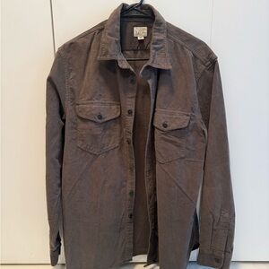 JCrew Brown Corduroy overshirt, thick cotton material size medium